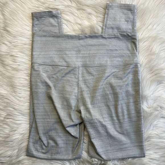Athleta High Rise Jacquard Chaturanga Leggings Grey Size Medium - Picture 5 of 5